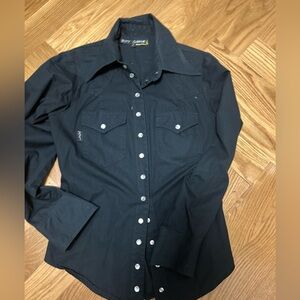 90s vintage Betsey Johnson fitted western shirt